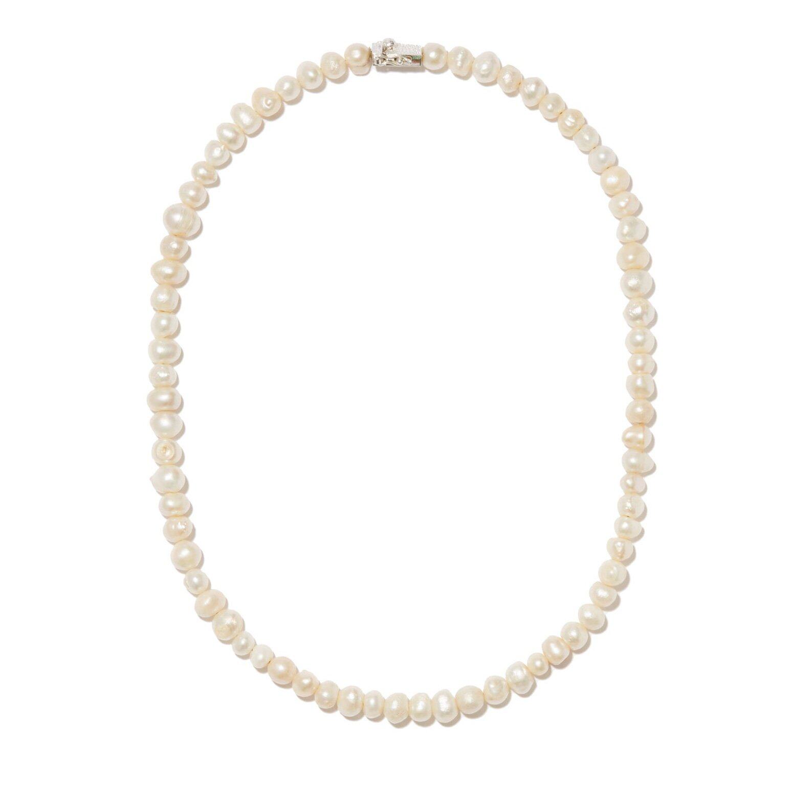 BLEUE BURNHAM Baroque pearl & sterling-silver necklace