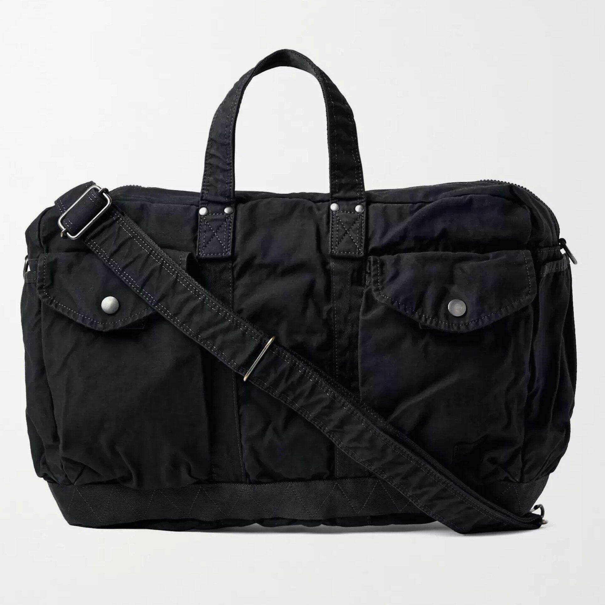 PORTER-YOSHIDA & CO 2Way Small Canvas Duffle Bag PORTER-YOSHIDA & CO 2Way Small Canvas Duffle Bag