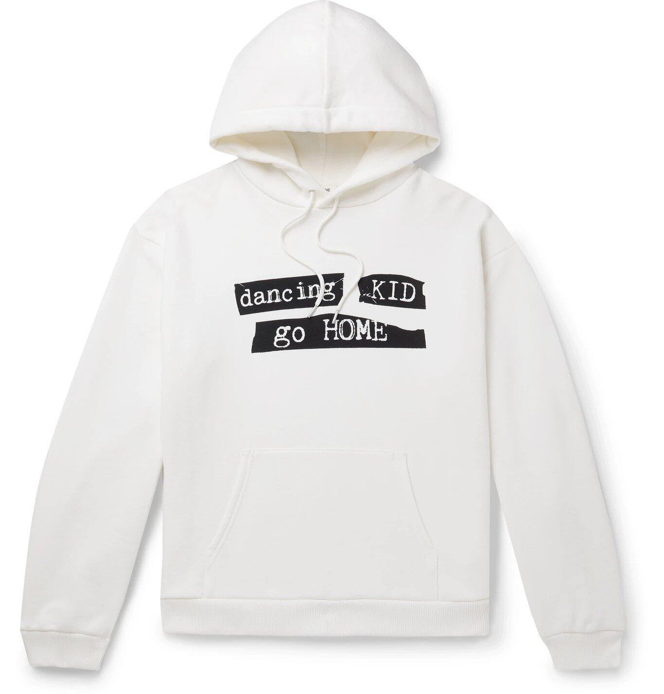 CELINE HOMME白色印花字有帽衞衣 CELINE HOMME白色印花字有帽衞衣