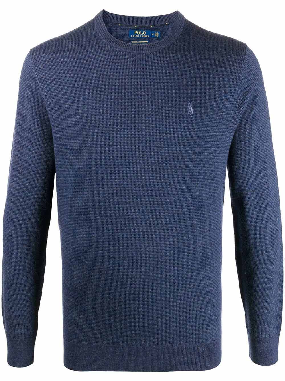 Polo Ralph Lauren灰藍色羊毛冷衫