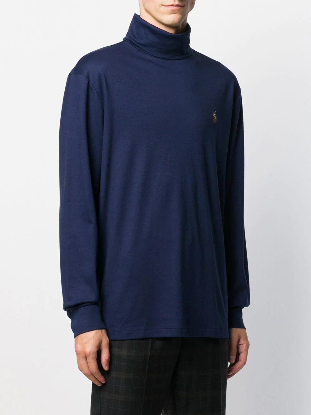 Polo Ralph Lauren藍色長袖樽領T恤 Polo Ralph Lauren藍色長袖樽領T恤