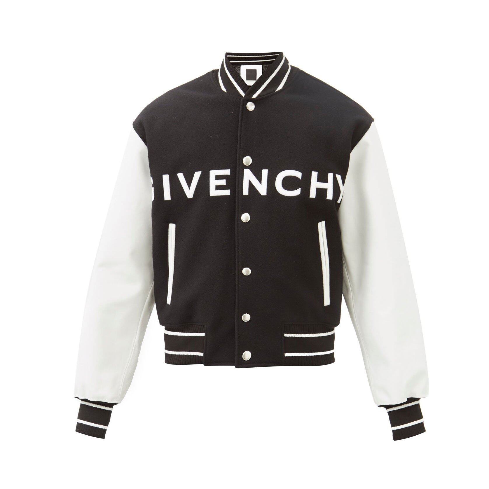 GIVENCHY Logo-appliqué wool-blend varsity jacket